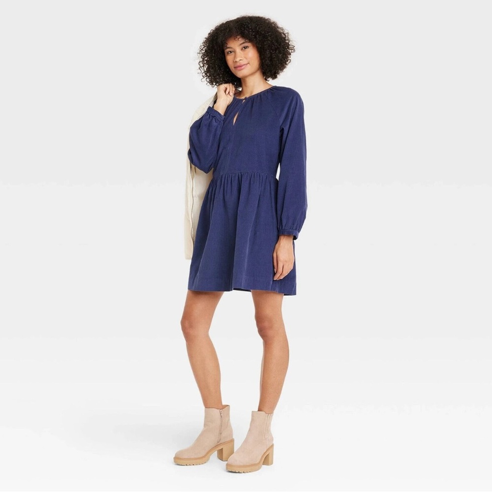 Universal Thread Navy Long Sleeve Dress